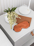 Rust Silk Eye Mask